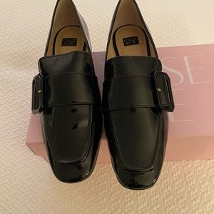 Louise et cie black patent loafers